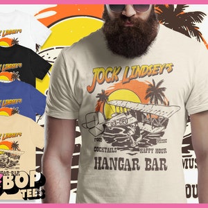 Jock Lindseys Hangar Bar Shirt, Disney Drinking Tiki Indiana Jones WDW Unisex Tee