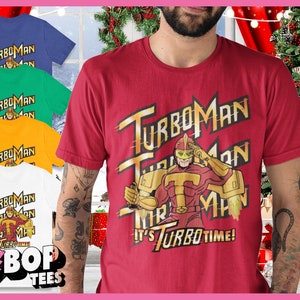 Turbo Time Shirt Turboman 90's Vintage Style Retro Style Unisex Tee