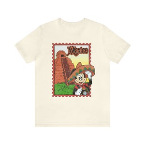 Epcot World Showcase Mexico Shirt Around the World Vintage 90's Unisex T-Shirt image 5