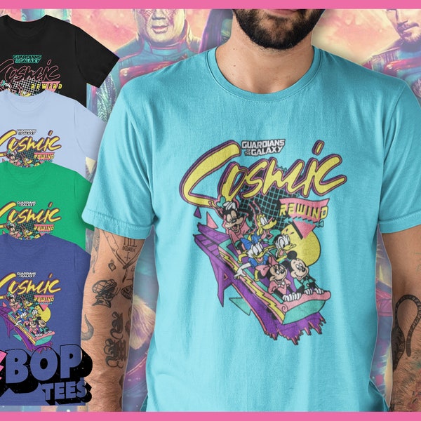 Gaurdians of the Galaxy Cosmic Rewind Shirt Epcot Vintage 80's Style Disney Resort Unisex Tee