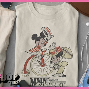 Main Street USA Walt Disney Vintage Style 40s Unisex T-Shirt