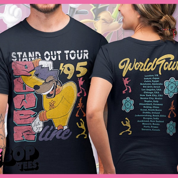 Powerline Tee, Goofy Movie Powerline Stand Out Tour 95 Unisex Original Design Tee