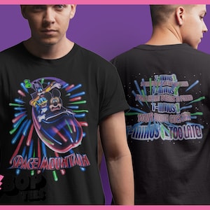 Space Mountain 90&#39;s Style WDW Vintage Look Unisex Tee