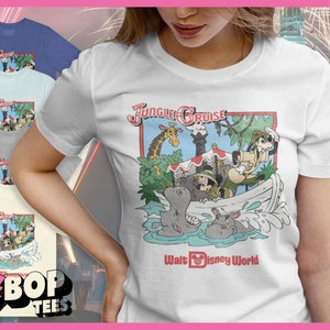 Jungle Cruise Vintage Style Mickey Donald Disney Family Trip 2023 Unisex Tee