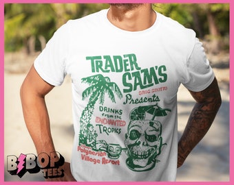 Trader Sams Tiki Shirt Vintage Style Polynesian Resort Grogs Grotto Unisex WDW Parks Tee