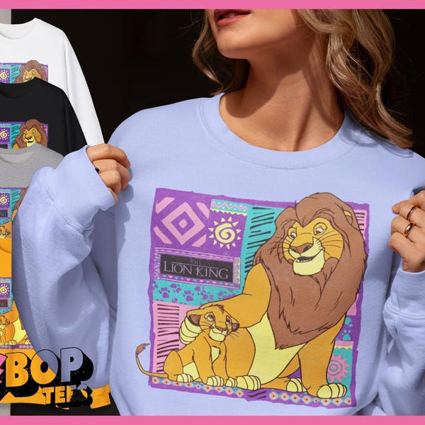 Vintage Lion King 90's Throwback Unisex Sweatshirt
