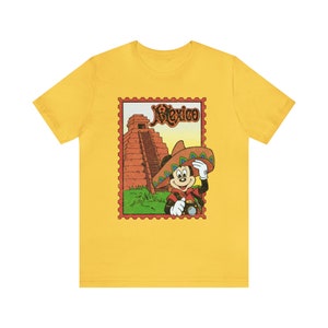 Epcot World Showcase Mexico Shirt Around the World Vintage 90's Unisex T-Shirt image 10