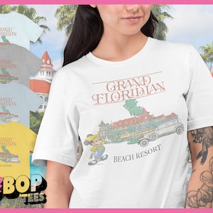 Grand Floridian Vintage Style 80er Jahre Disney Resort Unisex T-Shirt
