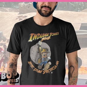 Indiana Jones Epic Stunt Spectacular 1989 Vintage Style Unisex Tee