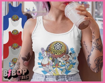 Epcot and Figment Astronaut Mickey Vintage Style Unisex Tank