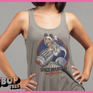 Space Mountain WDW Throwback Astronaut Mickey Raceback Tank