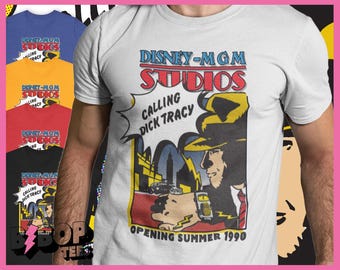 Camiseta unisex de Dick Tracy MGM Studios, 1990, con el estreno de WDW