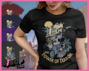 Toren van terreur Vintage stijl Hollywood Studios T-shirt