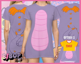 Figment Cosplay Disney Epcot Figgy Bounding T-Shirt Dress