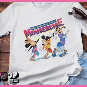 Mousercise Vintage Style Disney Marathon Unisex Things Tee