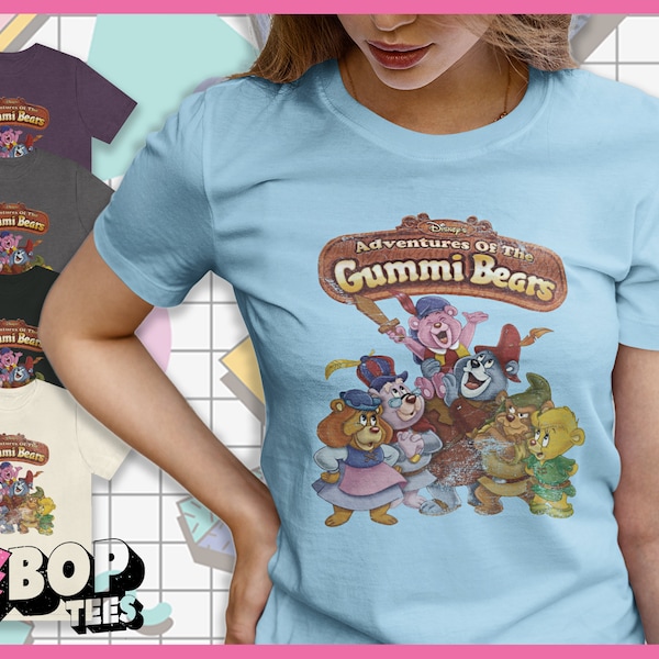 Gummi Bears Shirt Disney Adventures of the Gummi Bears 80's Cartoon Unisex Tee