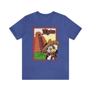 Epcot World Showcase Mexico Shirt Around the World Vintage 90's Unisex T-Shirt image 8