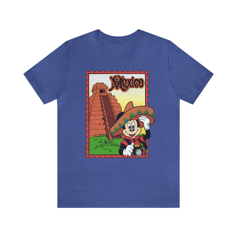 Epcot World Showcase Mexico Shirt Around the World Vintage 90's Unisex T-Shirt image 8
