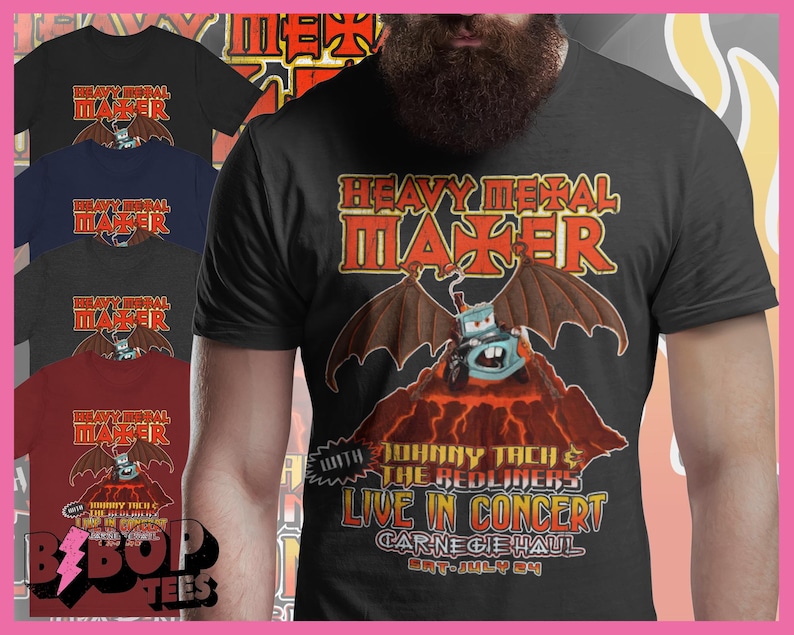 Camiseta de Mater de Cars Toon, Cuentos de Mater de Cars Land, Camiseta unisex imagen 1