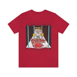 Roger Rabbit Shirt Vintage Style 1987 Unisex Tee Red