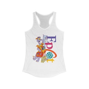 Epcot Figment Tourist Distressed Racerback Tank