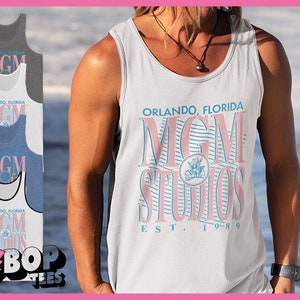 MGM Studios Tank Top, Disney-MGM Orlando Florida Throwback Vintage Style Unisex Tank
