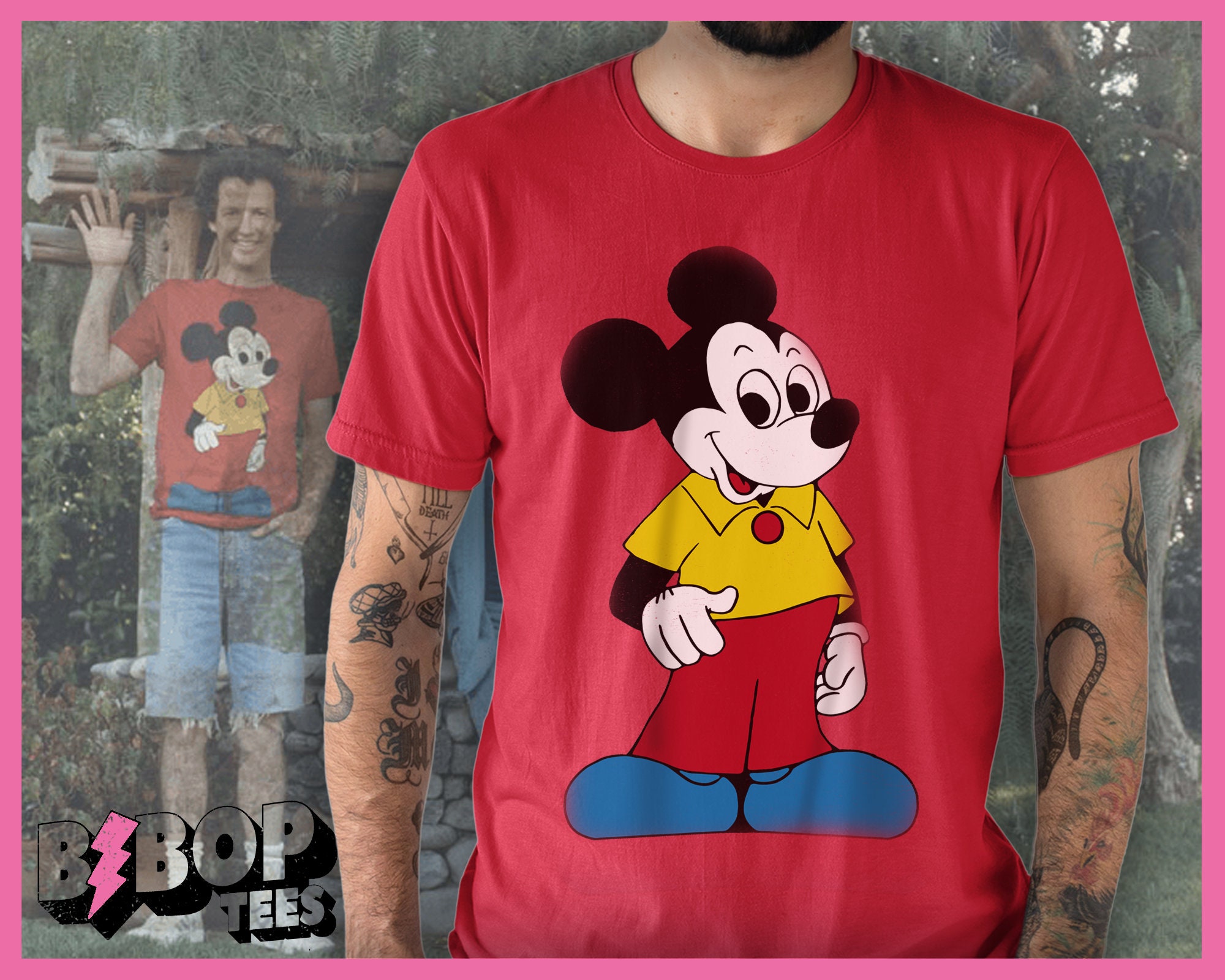 MICKY様 シャツ 1アイボリー MICKY様 シャツ 1アイボリー 80〜90's Disney MICKEY＆Co