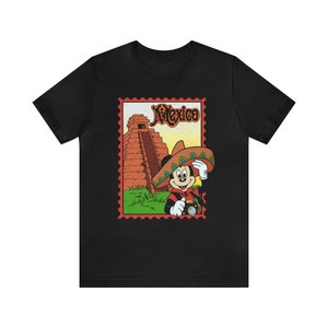 Epcot World Showcase Mexico Shirt Around the World Vintage 90's Unisex T-Shirt image 7