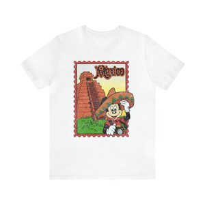 Epcot World Showcase Mexico Shirt Around the World Vintage 90's Unisex T-Shirt image 9