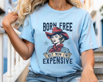 7月4日のおもしろTシャツ / ボーンフリーTシャツ / 25歳未満の女性向け