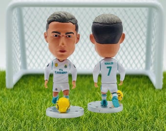 Cristiano Ronaldo CR7 Figure – Real Madrid 2017/2018 UCL Kit | Mini Football Figure | Champions League Collector’s Gift