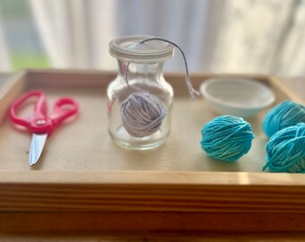 Montessori Toddler Cutting Work | Cutting Tray | Cutting Skills | Yarn Snipping | Toddler Cutting Work | Montessori Toddler | Fine Motor