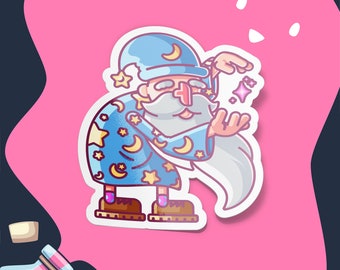Merlin Inspired Wizard Sticker: Magic Sorcerer Decal