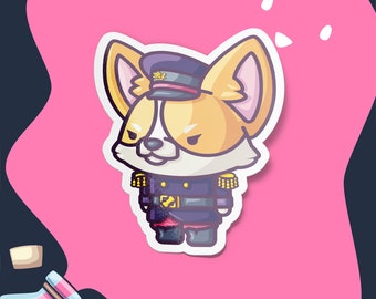Corgi Sticker, Cute Dog Sticker, Cute Corgi Dog, Dog Lover Stickers, Funny Animal Stickers