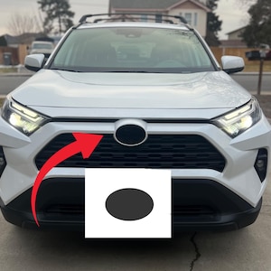 Fits: Rav4 Front Emblem Blackout Overlay