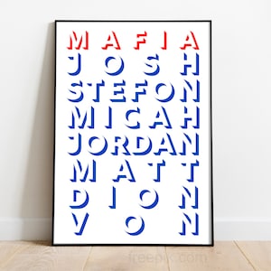 Bills Mafia Poster Print / Buffalo Bills Wall Art