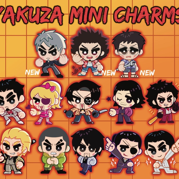 Yakuza Like a Dragon Mini Charms PREORDER