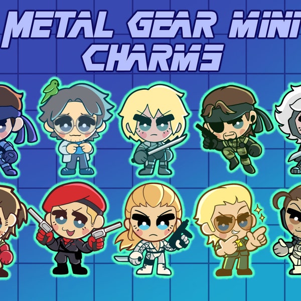 Mini breloques solides Metal Gear PRÉCOMMANDE