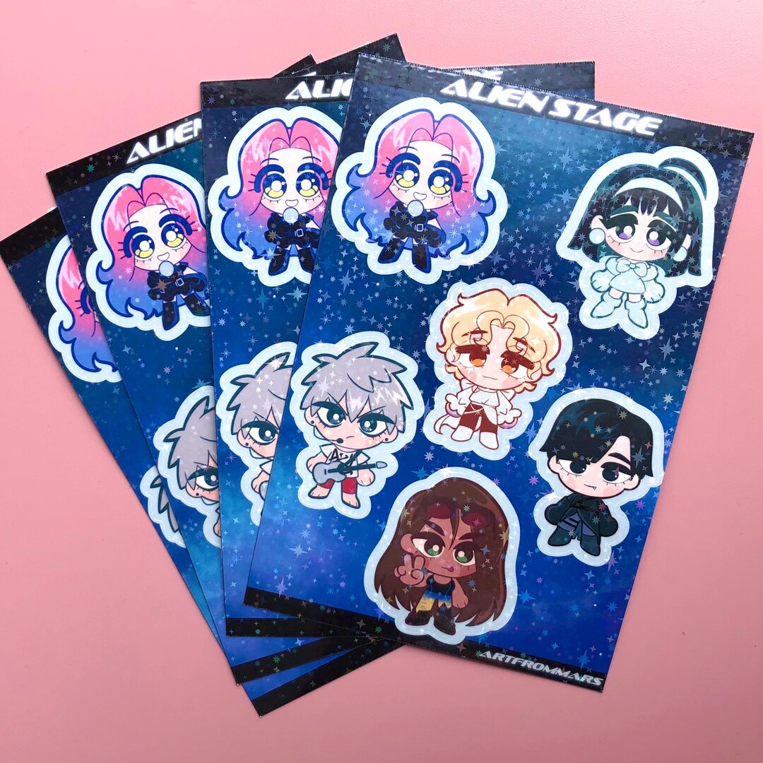 Alien Stage Holo Stickersheet - Etsy