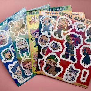 Metal Gear Solid Sticker Sheets