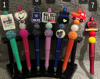 Career Custom Made Beaded Pens| Career/Themed Pens