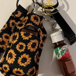 Chamoy and Tajin To-Go Personalized Keychain