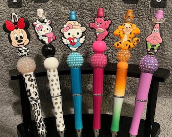 Character Custom Made Beaded Pens| Character/Themed Pens