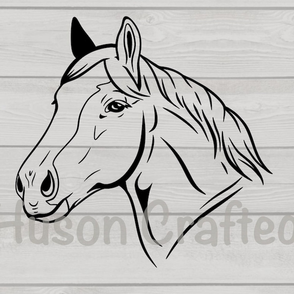 Horse SVG - Horse Head SVG - Draft Horse SVG