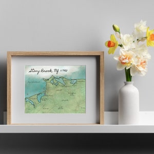 Long Island Art Wall Print - Digital Download PDF Print Files - Stony Brook - New York - Stony Brook Wall Print - Long Island Sound