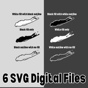 Long Island SVG - Long Island Digital Download - Long Island Umriss - Long Island Karte - New York -