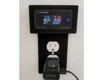Miernik mocy, gniazdo ścienne z podwójnym gniazdem GFCI, 120 V