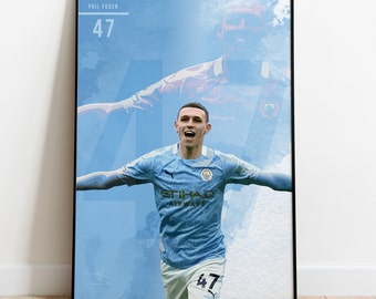 Pôster de Phil Foden: Arte do Manchester City (Download Digital)