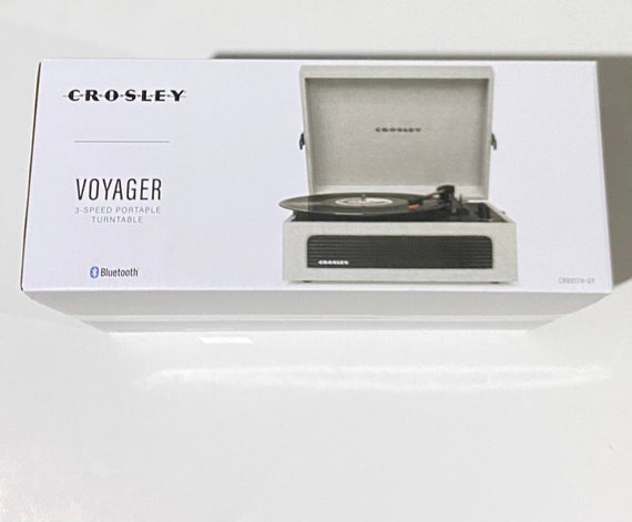Crosley CR8017A-GY Voyager Vintage Portable Turntable With - Etsy
