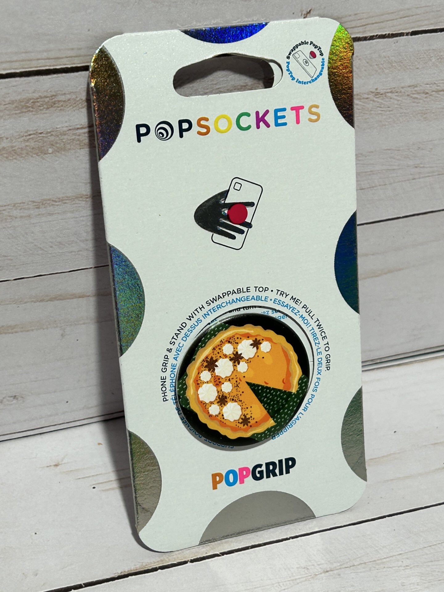 PopSockets : PopGrip Plant - Support et poignée Extensible fabriqué avec des matériaux à Base de Plantes avec Un Dessus Interchangeable pour smartphones et tablettes - Translucent Lavender Twilight